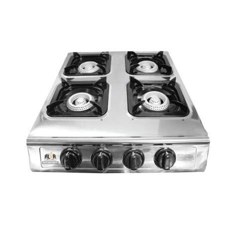 alva 4 burner stainless steel gas stove